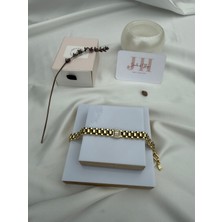 Jewels Of Hope 14K Altın Kaplama Zirkon Taşlı Bileklik