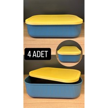 4 Adet Storage 3,2 Lt Yeşil Dolap Düzenleyici Kutu Çorap Kıyafet Kapaklı Ayakkabı Bot Saklama Kabı