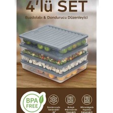 Buzdolabı Düzenleyici buzluk saklama kabı buzdolabı organizer set buzluk düzenleyici 