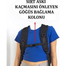 Canaris Laptop Sırt Çantası 17'' Inç USB Aparatlı Su Geçirmez Kumaş Siyah Renk