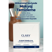 Clean Towels Xl - 50'li Makyaj Temizleme ve Yüz Temizleme Havlusu / Tek Kullanımlık