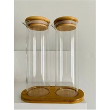 2'li Cam Yağdanlık Seti 280 ml