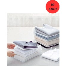 10 Adet Plastik T-Shirt Düzenleyici, Gömlek,elbise,dolap Organizer