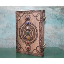 Taşlı Deri Defter Model 13