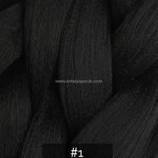 X-Pression Afrika Örgüsü ve Rasta Için Sentetik Saç 100 GR Siyah NO-1