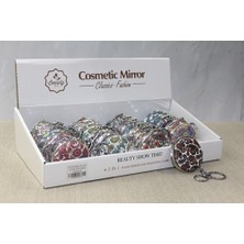 Taşlı El Aynası Anahtarlık Model 8