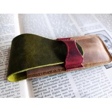 Crazy Hors Hakiki Deri El Emeği Özel Kalemleriniz Için Kalemlik Kalem Kutu 27 cm 6 cm  MU29