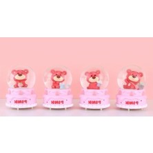 Ayıcıklı Işıklı Kar Küresi 7 cm