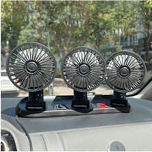 Araç Içi 3 Lü Güçlü Vantilatör Soğutucu Fan Numaratörlü 12V