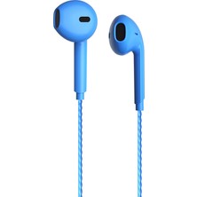 Andela Lecoo EH104BL 3.5mm Jacklı Kablolu Kulak Içi Mikrofonlu Mavi Kulaklık (5057)