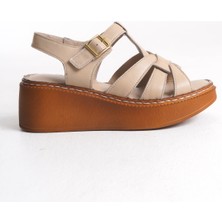 Tamdabu Ayakkabı Dolgu Taban Platform Ortopedik Kadın Sandalet