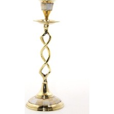 Tekli Pirinç Sedefli Şamdan Model 2