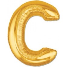 Altın Sarısı Folyo Harf Balon 1 Metre
