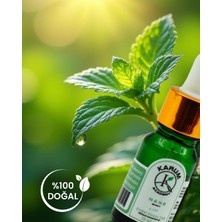 Karum Academy Doğal Cam Damlalıklı Tıbbi Nane Uçucu Yağ 10ml