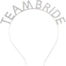Gümüş Kaplama Kristal Taşlı Team Bride Taç