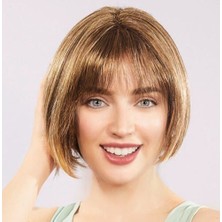 Açık Kahverengi Küt Parti Peruk