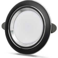 Noas 5W Black+Sılver LED Spot Beyaz Işık 10ADET
