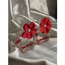 Söz Hediyelik -20 Adet Cam Şişe Kolonya, Ortanca Çiçekli Nişan,kına, Düğün, Doğum Günü, Bride, Nikah