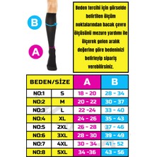 Wibtex Diz Altı Varis Çorabı Burnu Kapalı (Siyah Renk) Orta Basınç Ccl2(Çift Bacak)