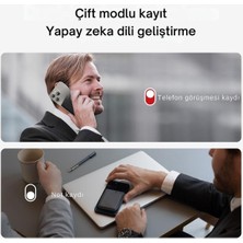 Note Aı Dijital Ses Kaydedici, 64GB, Gpt-4o Destekli Yazıya Dökme, 30 Saat Kayıt