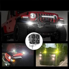 Motorsiklet & Off Road 3 Inç Beyaz Işık Kare Spot Çalışma ve Sis Lambası 1 Adet