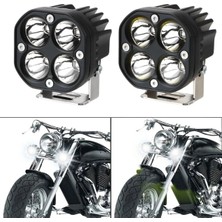 Motorsiklet & Off Road 3 Inç Beyaz Işık Kare Spot Çalışma ve Sis Lambası 1 Adet