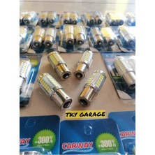 Carway Tek Duy 93 2'li Geri Vites LED Sinyal Stop Ampulü Beyaz Renk  (Arıza Işığı Yakmaz)