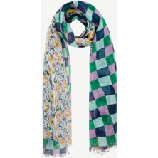 Yargıcı Kareli Keten Şal