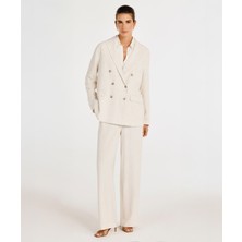 Kruvaze Kapama Kırlangıç Yaka Ceket