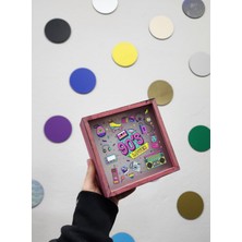 90’lar Tasarımlı Retro Pembe Ahşap Hazneli Hediyelik Kumbara