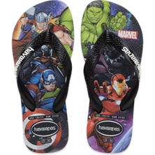 Havaianas 4148300 Kids Top Marvel Ii Parmak Arası Siyah Erkek Çocuk Terlik