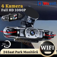 MB-5900 Yeni Premium 4 Kameralı  Full Hd 1080 P Geniş Açı Araç Kayıt Kamerası