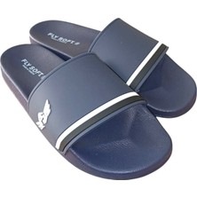 Fly Soft S263.078 Erkek Havuz - Plaj Günlük Terlik Beyaz - Lacivert