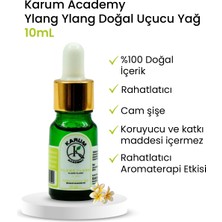 Karum Academy  Doğal Cam Damlalıklı Ylang Ylang Uçucu Yağ 10ml