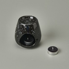 Deco Enyo Seramik Buhurdanlık - Siyah - 11 cm