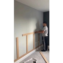 Iskandinav Duvar Çıtası 1 Paket (5 Adet) 8×100 cm Mdf Duvar Çıtası