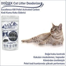 DOĞSEK Kedi Kumu Koku Giderici Excellence Km Pellet Activated Carbon 230 gr Kömür Bazlı Pelet Aktif Karbon