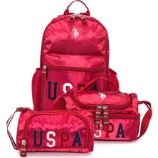 U.S. Polo Assn. Unisex Okul Çanta Seti Kırmızı Ergonomik Tasarım ve Şık Görünüm PLSET242585960