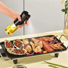 Sanec® Çok Amaçlı Cam Şişe Püskürtmeli Dağıtıcı Yağdanlık Limonluk Sirke Sosluk Spreyi