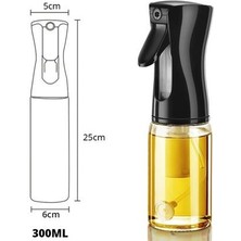 Sanec® Çok Amaçlı Cam Şişe Püskürtmeli Dağıtıcı Yağdanlık Limonluk Sirke Sosluk Spreyi