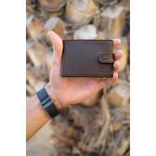 Erkek  Deri Cüzdan ve Kartlık – NEWPOLO253 - Kahverengi