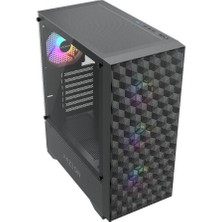 Fazeon F6 650W 80+ Bronze Tempered Glass Mesh 4x Argb Fanlı USB 3.0 Atx Bilgisayar Kasası