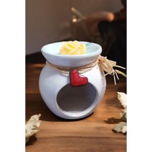 Beyaz Seramik Dekoratif ve Hediyelik Buhurdanlık