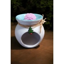 Beyaz Seramik Dekoratif ve Hediyelik Buhurdanlık