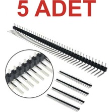 Rodevino 5 Adet 1x40 Erkek Header 90 Derece 40 Pin 2.54mm Standart Boy