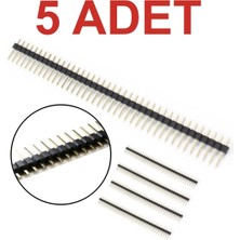 Rodevino 5 Adet 40 Pin Erkek Header 2.54mm Standart Boy