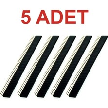Rodevino 5 Adet 1x40 Dişi Header 90 Derece 2.54mm Standart Boy 40 Pin