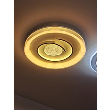 Mazel Tavana Sabit Üç Renk Kumandalı LED Plafonyer Avize