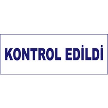Kontrol Edildi Kaşesi, 912 (51*19 mm) Mavi Keçeli Otomatik Kaşe