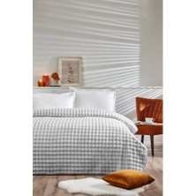 Özdilek Çift Kişilik Fluffy Yatak Örtüsü Grey Violet